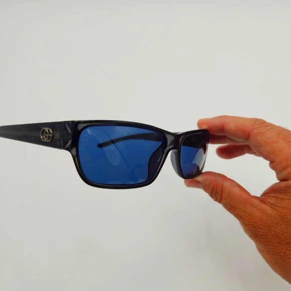 Gucci Sunglasses GG 2492/S E2K 57-15 135 Angular Grey Blue Optyl - Picture 5 of 11